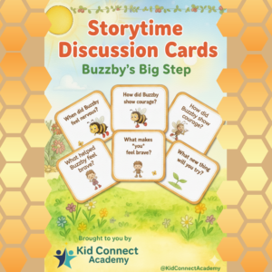 Buzzby's Big Step Discussion Cards | Printable Story Questions for Kids